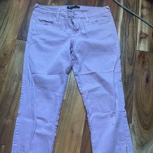 Just black - lavender skinny jeans 28p